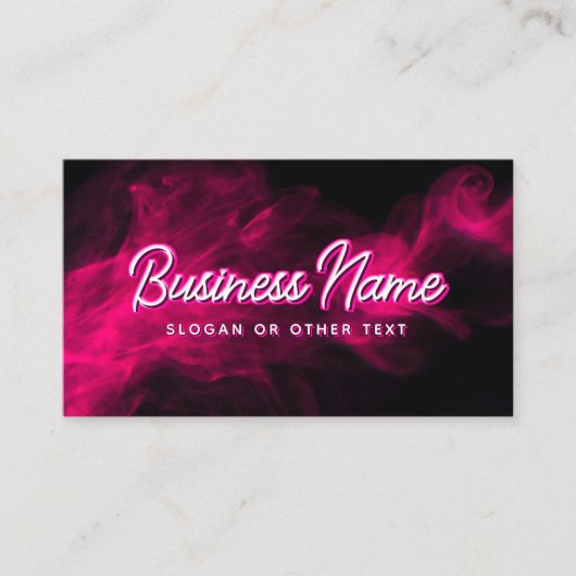 ネオン&スモークモダン 名刺 (正面)