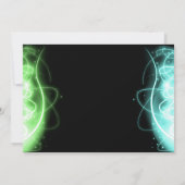 ネオン スワール グロー パーティー 招待状 (裏面)