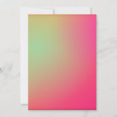 ネオン・ダーツ銃バトル ゲーム 誕生日 男の子 招待状 (裏面)