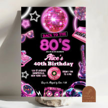 ネオン ディスコボール 80年代 バースデーパーティー