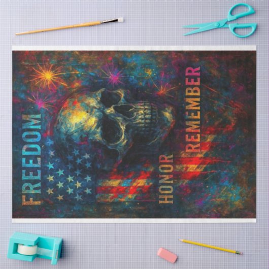 ネオン・デコペの自由と名誉紙- はっきりした 薄葉紙 (クラフト)