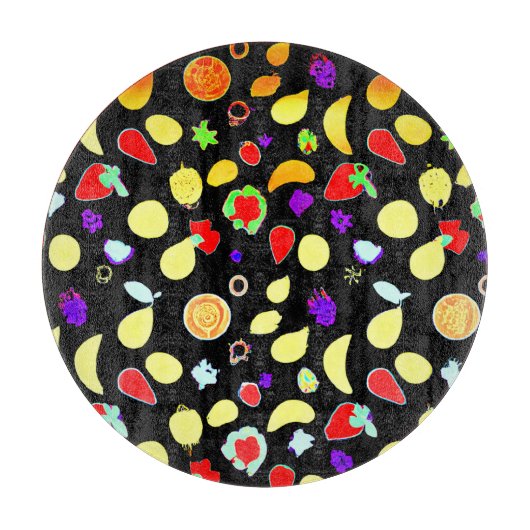 ネオン・トロピック・フルーツ・バースト カッティングボード (正面)