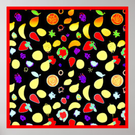 ネオン・トロピック・フルーツ・バースト ポスター