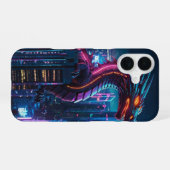 ネオン・ドラゴン飛行 iPhone 16ケース (裏面横)
