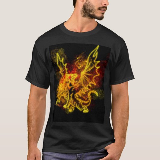 ネオン・ドラゴン Tシャツ (正面)