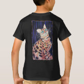 ネオン ノワール ベンガル 猫 Tシャツ (裏面)