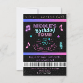 ネオン バースデー ツアー ミュージック バースデーパーティー VIP ご招待