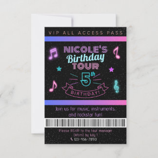 ネオン バースデー ツアー ミュージック バースデーパーティー VIP ご招待