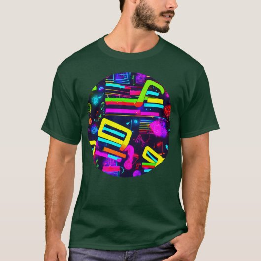 ネオン パーティー ヴィンテージ 80年代 フレンド Tシャツ (正面)