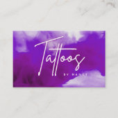 ネオン&パープルスモークタトゥーアーティスト 名刺 (正面)