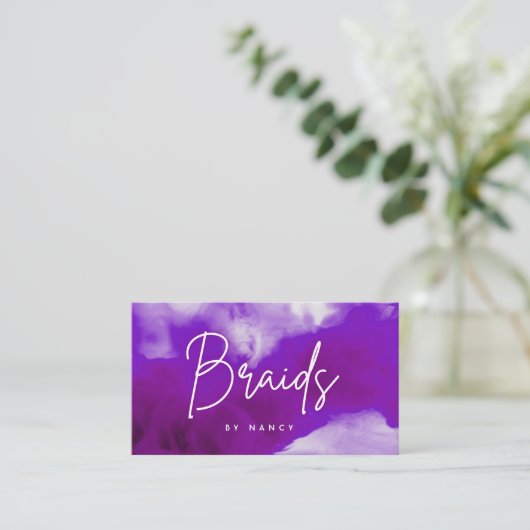 ネオン&パープルスモークブレイズ 名刺 (スタンド正面)