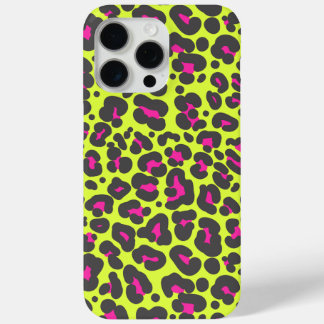 ネオン・ヒョウ柄のスマホケース iPhone 15 PRO MAXケース