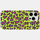 ネオン・ヒョウ柄のスマホケース Case-Mate iPhoneケース (裏面 (横))