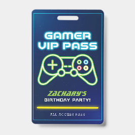 ネオン ビデオゲーム アーケード パーティー VIP バッジ