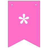 ネオン ピンク 単色 オーダーメイド バンティングフラッグ (第1の旗)