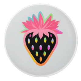 ネオン+ブラックのストロベリードアプル セラミックノブ