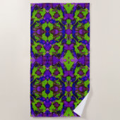 ネオン・ブルームストーム ビーチタオル (正面)