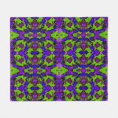 ネオン・ブルームストーム フリースブランケット (正面(横))