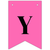 ネオン ホット ピンク 単色 | オーダーメイド バンティングフラッグ (第2の旗)