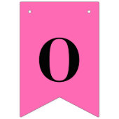 ネオン ホット ピンク 単色 | オーダーメイド バンティングフラッグ (第3の旗)