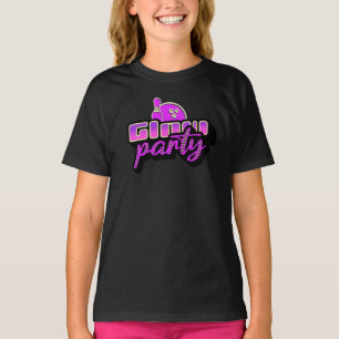 ネオン ボウリング パーティー バッシュ 誕生日パーティー Tシャツ