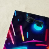 ネオン・ボルテックス・オブ・ライト・アート ビーチタオル (インサイチュ)