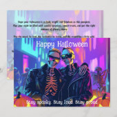 🌈🎃ネオン・ボーン・ベイビーズ・カード 招待状 (正面/裏面)