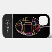 ネオン・ポップ・アートのモノグラム入りイースターエッグのケース- Case-Mate iPhoneケース (裏面 (横))