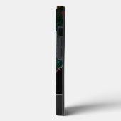 ネオン・ポップ・アートの葉脈マクロ＋モノグラム！ Case-Mate iPhoneケース (裏面 / 左)