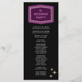 ネオン・マーチェリー・サイン ラスベガス・ウェディング プログラム (裏面)