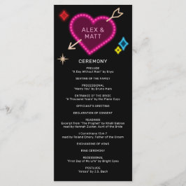 ネオン・マーチェリー・サイン ラスベガス・ウェディング プログラム