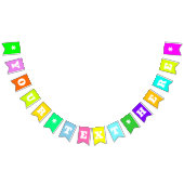 ネオン ミックス ソリッド カラー | カスタム バンティングフラッグ (全)