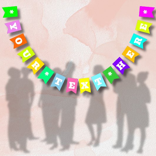 ネオン ミックス ソリッド カラー | カスタム バンティングフラッグ