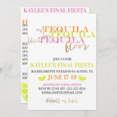 ネオン モダン ファイナル フィエスタ ブライズゲットウィークエンド 招待状 (正面/裏面)