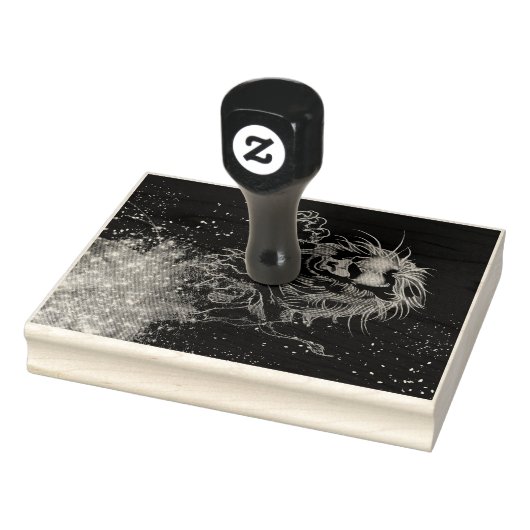 ネオン・ライオン ラバースタンプ (スタンプ)