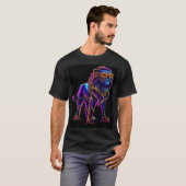 ネオン・ライオン Tシャツ (正面フル)