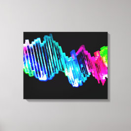 ネオン・ライト・イン・アイス キャンバスプリント