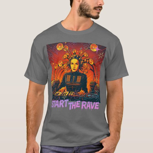 ネオン・リベリオン 都市ポップアートの態度 友達 Tシャツ (正面)