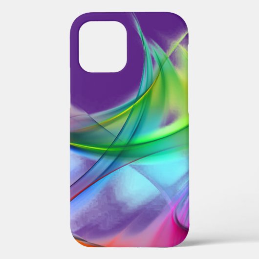 ネオン レインボー 抽象 デザイン Case-Mate iPhone カバー (裏面)