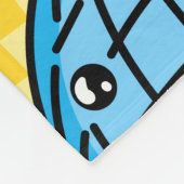 ネオン・レトロ音楽をテーマにした フリースブランケット (角)