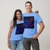 ネオン レトロ ウェーブ パターン ボーイ Tシャツ (ユニセックス)