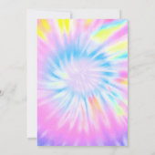 ネオン ローラー スケート 誕生日 招待状 (裏面)