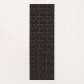 ネオン・ワイルドフラワーオンブラックモノグラムの、 ヨガマット (裏面)