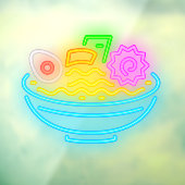 ネオン 日本のラーメン屋さん ウィンドウサイン (シート3)