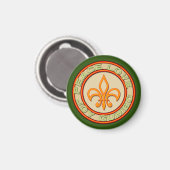 ネオン（紋章の）フラ・ダ・リピースラブガンボ マグネット (正面/裏面)