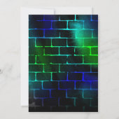 ネオン 誕生日招待状 男の子 7歳 誕生日 招待状 (裏面)