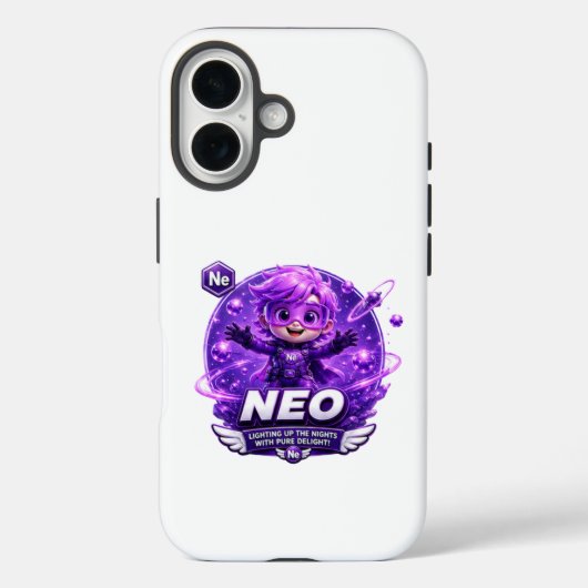 ネオン ATOMIVRA iPhoneケース Case-Mate iPhoneケース (裏面)