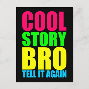ネオン Cool Story Bro ポストカード