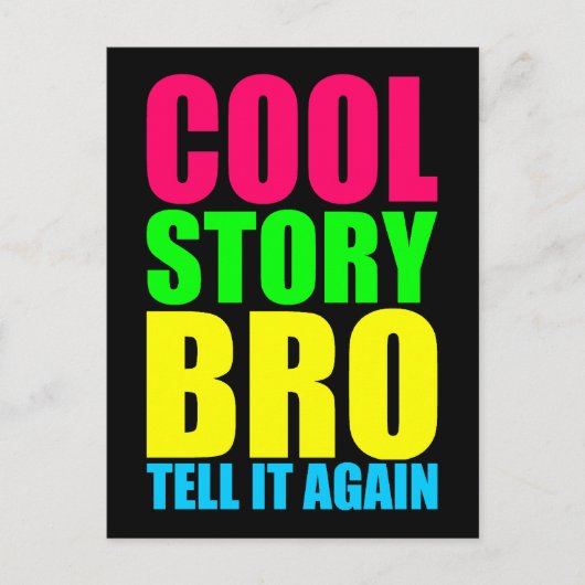 ネオン Cool Story Bro ポストカード (正面)
