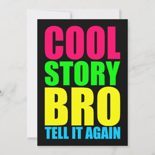 ネオン Cool Story Bro 招待状 (正面)